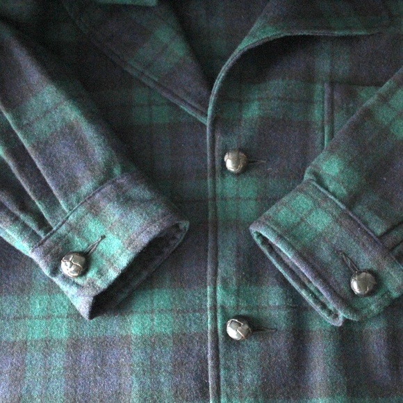 Pendleton Vintage Woolen Mills Virgin Wool Authentic Black Watch Tartan Blazer M - Picture 6 of 6